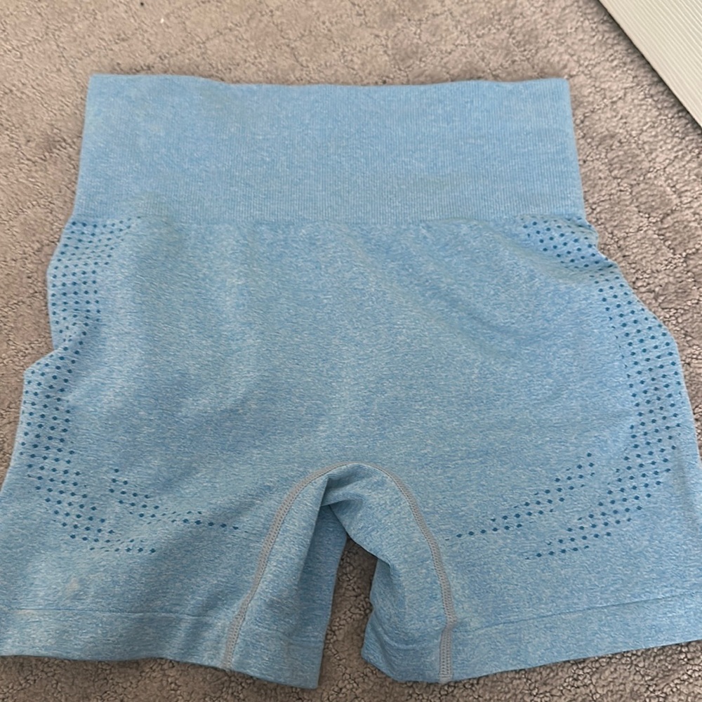 Blue biker shorts